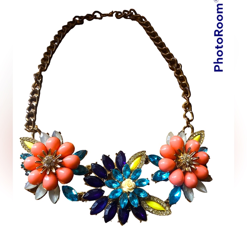Spring Flower Statement Necklace